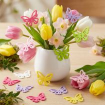 Product Felt butterflies colorful – Spring decorative butterflies 6 colors 4cm 72 pcs