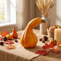 Product Ornamental pumpkin decoration artificial pumpkin orange Ø13.5cm H25cm