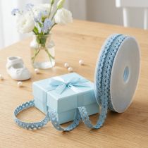 Product Lace border blue decorative ribbon W9mm L20m