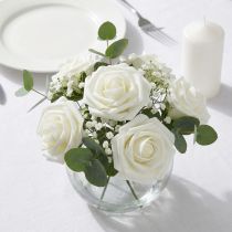 Product Foam Rose Ø6cm White 27 pcs