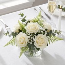 Product Foam Rose Ø6cm Cream 27 pcs