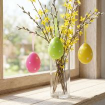 Product Egg plastic colorful 15cm for hanging 3 pieces