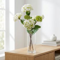 Product Artificial flower snowball plant Virburnum white Ø8cm 64cm