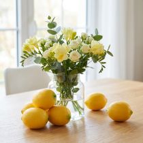 Product Artificial Lemons 8cm Decoration Food Decorating Dummy Set of 6