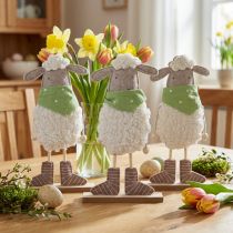 Product Easter decoration sheep table decoration Easter decoration figures 37cm 3 pieces