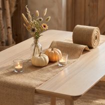 Product Jute ribbon natural table runner rustic jute pot ribbon 10cm 9m
