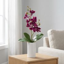 Product Small Orchid Phalaenopsis Artificial Flower dark purple 30cm