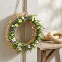 Product Straw ring craft blank for DIY decorations and floristry 15/3cm 10 pcs