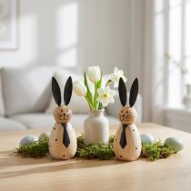 Product Decorative rabbit with a simple design for springtime living room accents, 12cm, 2 pieces