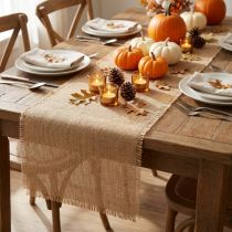 Product Jute ribbon natural table runner table ribbon jute pot ribbon 30cm 9m