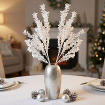 Product Artificial branch frosted decorative branch winter decoration white 78cm 2pcs
