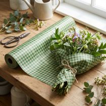 Product Flower silk 50cm check green 5kg