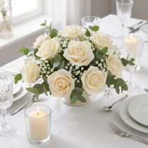 Product Foam roses Vanilla Artificial roses Ø6cm 27 pcs