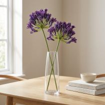 Product Agapanthus artificial flowers purple decoration lilies 75cm 2pcs