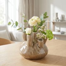 Product Maritime Vase Decoration Coral Design Brown Ø14.5cm H14cm