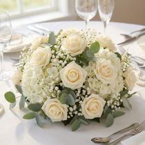Product Foam Rose Ø3.5cm Cream 48 pcs