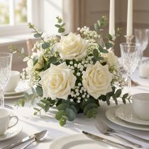 Product Foam Rose Ø 10cm cream 8 pcs