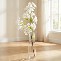 Product Artificial Lilac Branch White Flowers L95cm