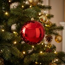 Product Christmas ball plastic small Ø14cm red 1 pc