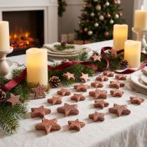 Product Scatter Decoration Christmas Stars Scatter Stars Pink Ø4/5cm 40 Pcs