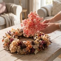 Product Thistle Decorative Branch, Antique Rose Dried Flowers, 100g - Ideal for DIY Decoration & Wreaths