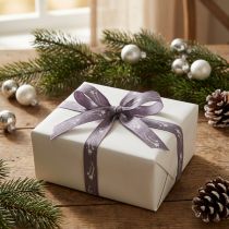 Product Gift ribbon stars Christmas ribbon purple ribbon 15mm 20m
