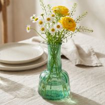Product Mini glass vase flower vase green Ø8.5cm H15cm