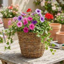 Product Vine planter basket Ø25cm H22.5cm natural planter