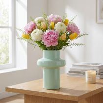 Product Vase metal vase decoration mint green pastel Ø16.5cm H23.5cm