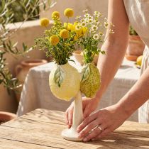 Product Ceramic decoration lemon vase Mediterranean table decoration H22cm