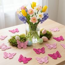 Product Decorative butterfly scatter elements for spring-like table and bowl arrangements, 4cm, 72 pieces