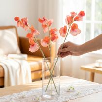 Product Artificial sweet pea branch, romantic decoration for living room or bathroom, 68cm, 3 pieces