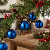 Product Mini Christmas Ball Set Glass Decoration for Fir Branches 3cm 22pcs
