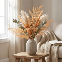 Product Fern branch, preserved fern, dried decoration for arrangements, 60cm, 10 pieces