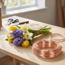 Product Aluminum wire roll for crafting and floristry, 60m, 500g