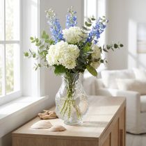 Product Glass vase in a decorative fish shape for harmonious room design, 24.5cm
