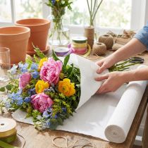 Product Florist crepe paper, white, 50 x 250 cm, 5 pieces