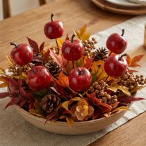 Product Mini apples on wire 3cm shiny 24 pcs