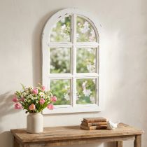 Product Wooden decoration Shabby Chic decoration window frame wood white 29.5×48cm
