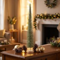 Product Artificial Christmas tree with wooden base for Christmas decorations, 80cm