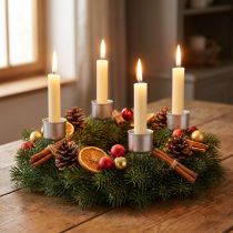 Product Candle holder Advent wreath 11cm 12 pcs