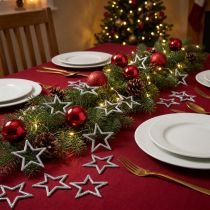 Product Decorative Stars Silver Glitter Christmas Stars 4.5cm 120 pcs
