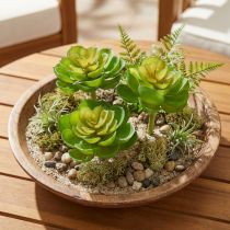 Product Echeveria Artificial Succulents Green Ø7cm 6 pcs