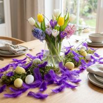 Product Decorative feathers small real bird feathers decoration purple 5-10cm 10g