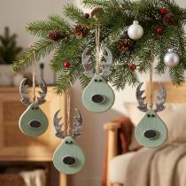 Product Moose head mint for hanging 14.5cm x 7.2cm 4 pcs
