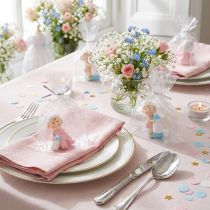 Product Deco figure baby blue, pink 4.5cm 2pcs