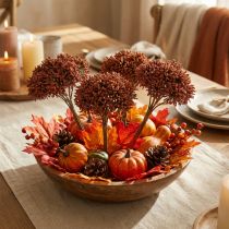 Product Artificial flowers brown decorative flowers in a bunch of 4 pieces