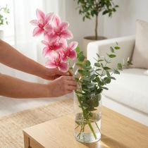 Product Cymbidium orchid artificial 5 flowers pink 65cm