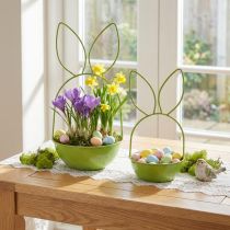 Product Bunny Planter Bowl for Spring and Easter decor – Living room, kitchen, garden 33cm