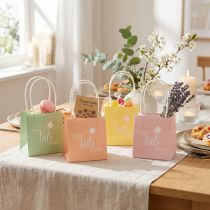 Product Gift bag with print "A bag of happiness" for lovely gift ideas, 12cm, 12 pieces